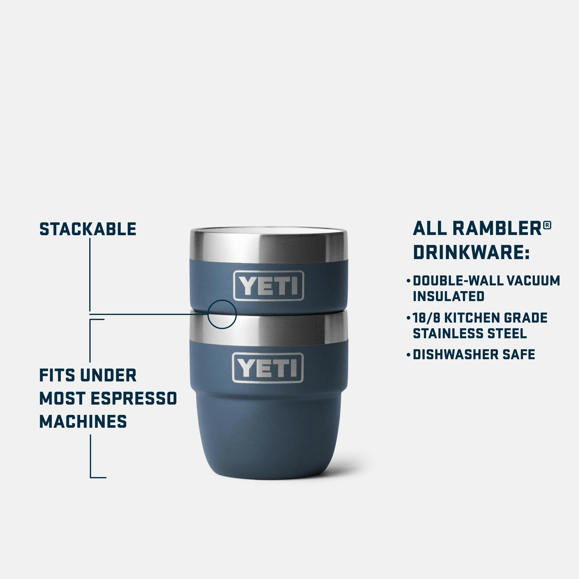 Rambler 4 oz Stackable Cups - Preferred Pickd8
