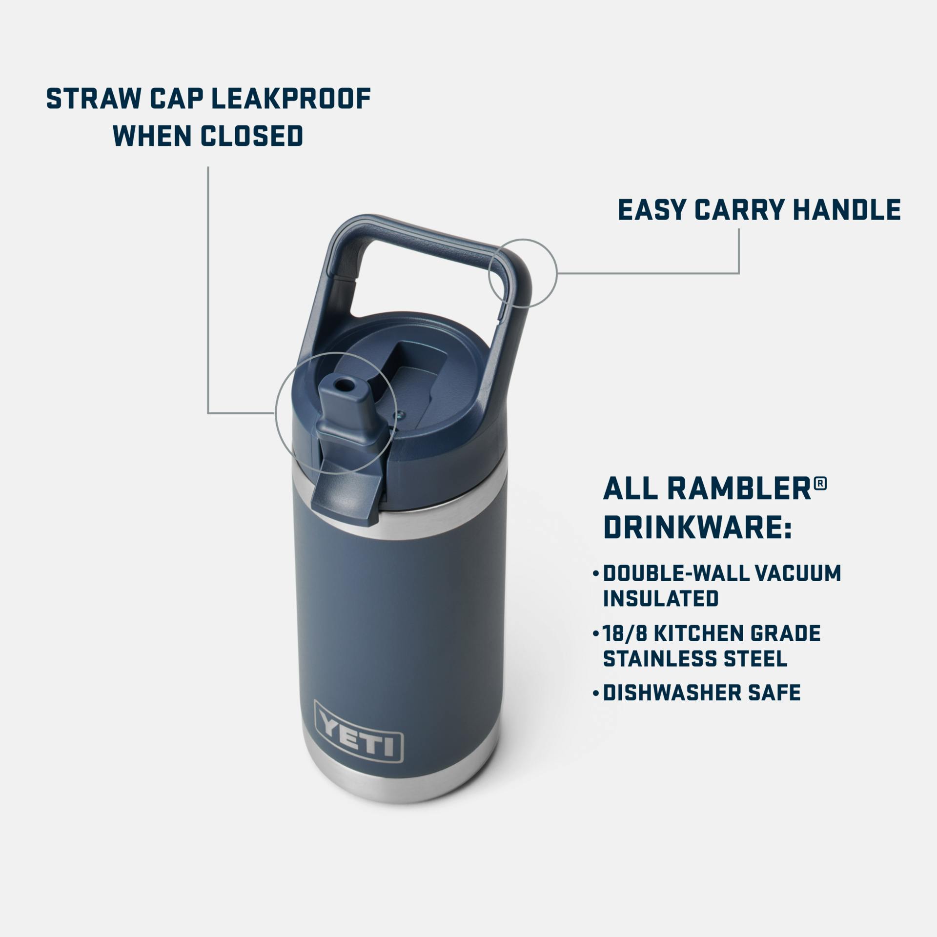 Rambler Jr. 12 oz Kids Water Bottle - Preferred Pick ab