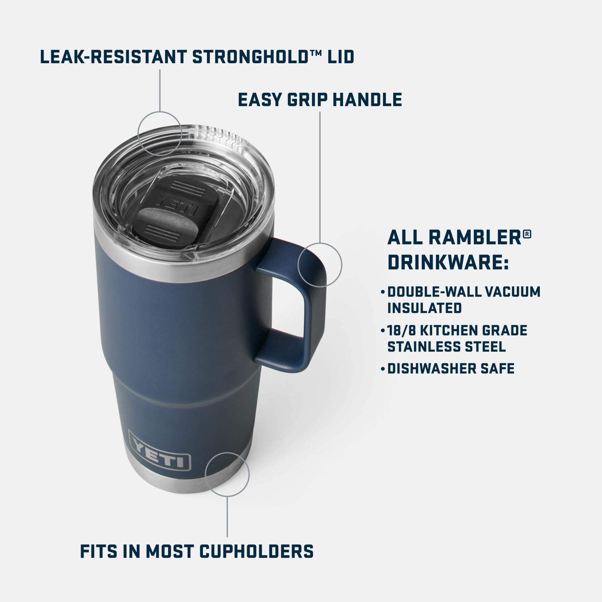 Rambler 20 oz Travel Mug - Preferred Pickwl