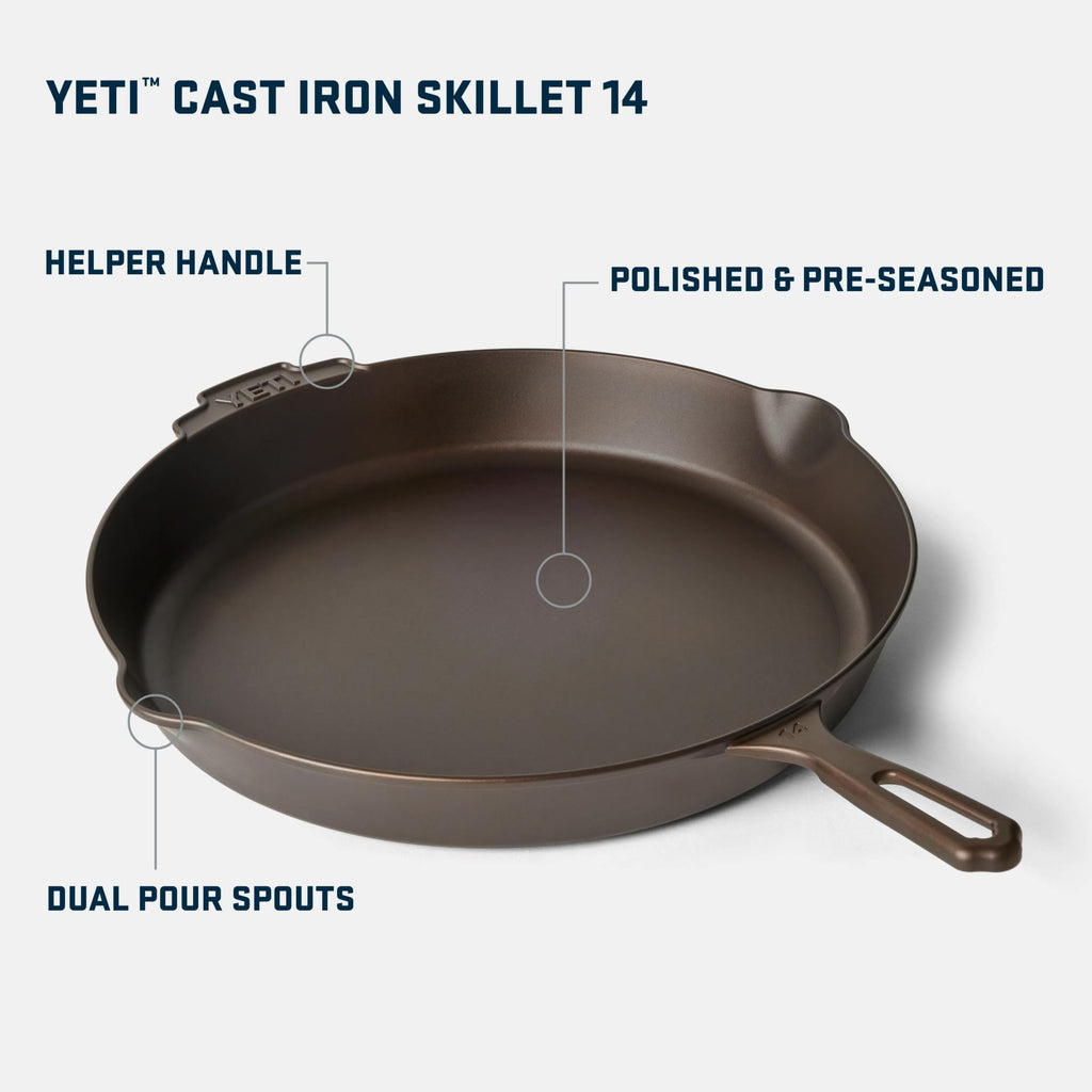 YETI Cast Iron Skillet 14 - Preferred Pick kc