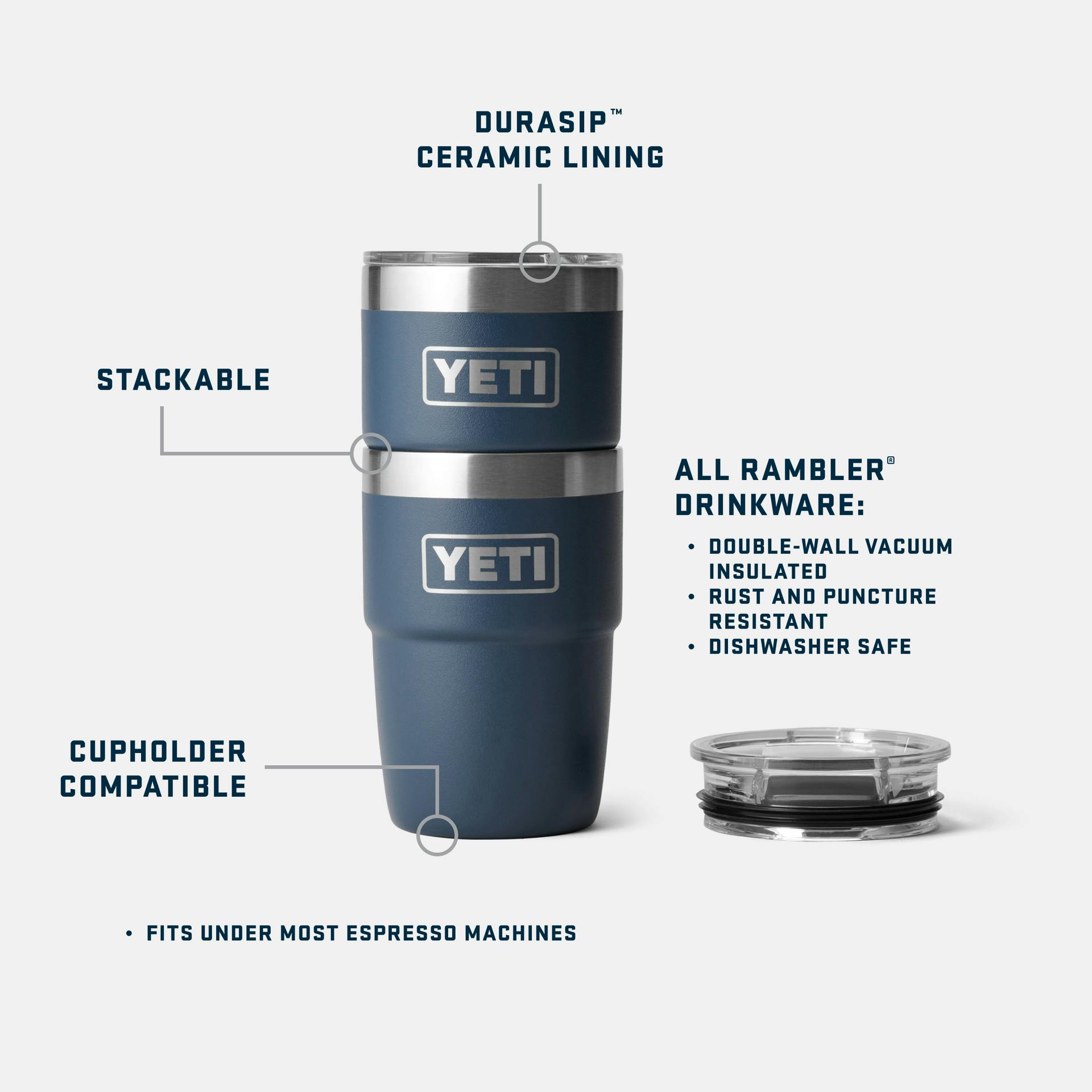Rambler 8 oz Stackable Cup - Preferred Pickrt
