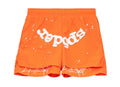 SP5DER OG Web Double Layer Shorts Orange