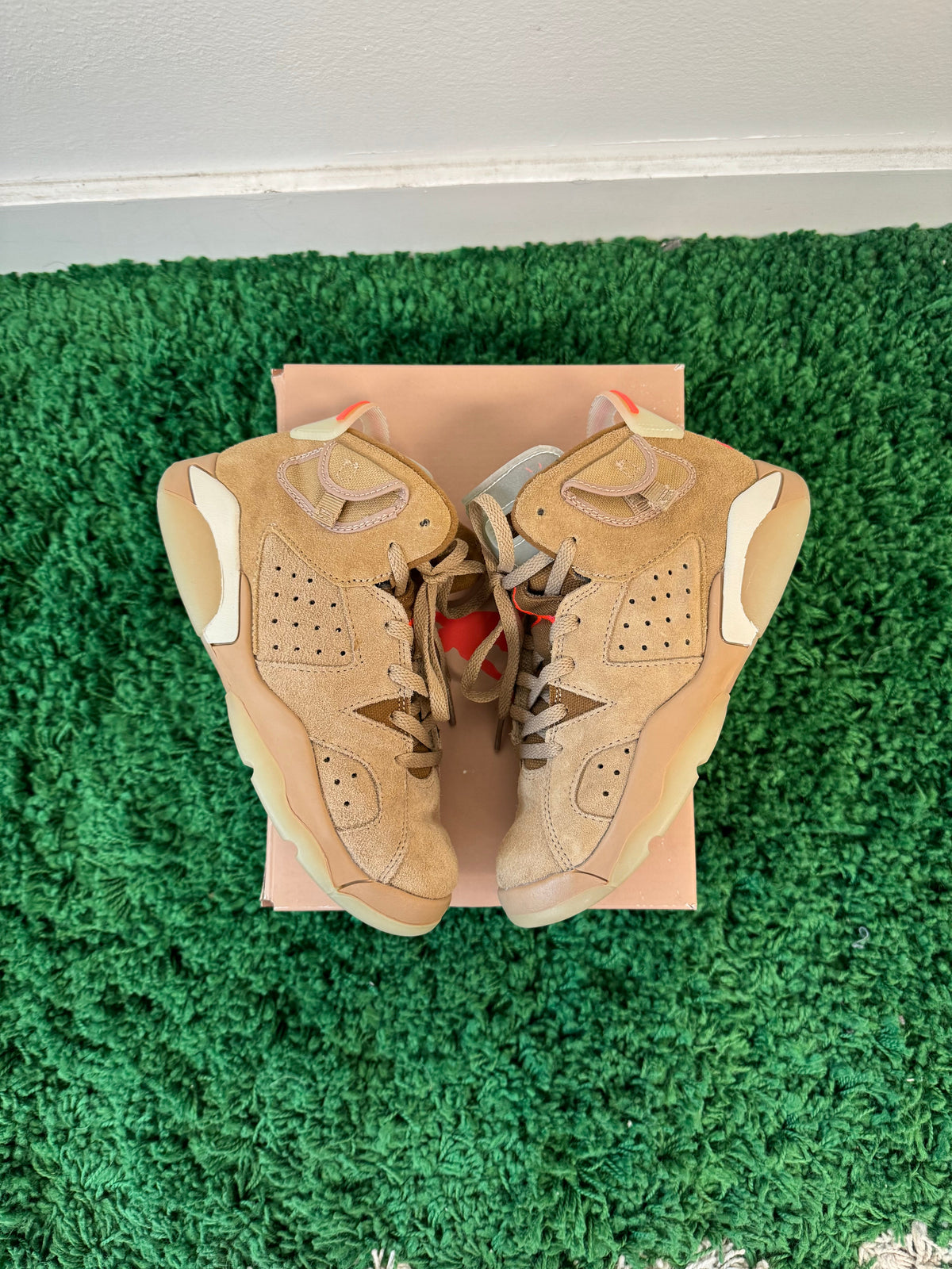 USED Jordan 6 Retro Travis Scott British Khaki (PS)