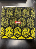 Supreme Snowflake Neck Gaitor Black/Yellow