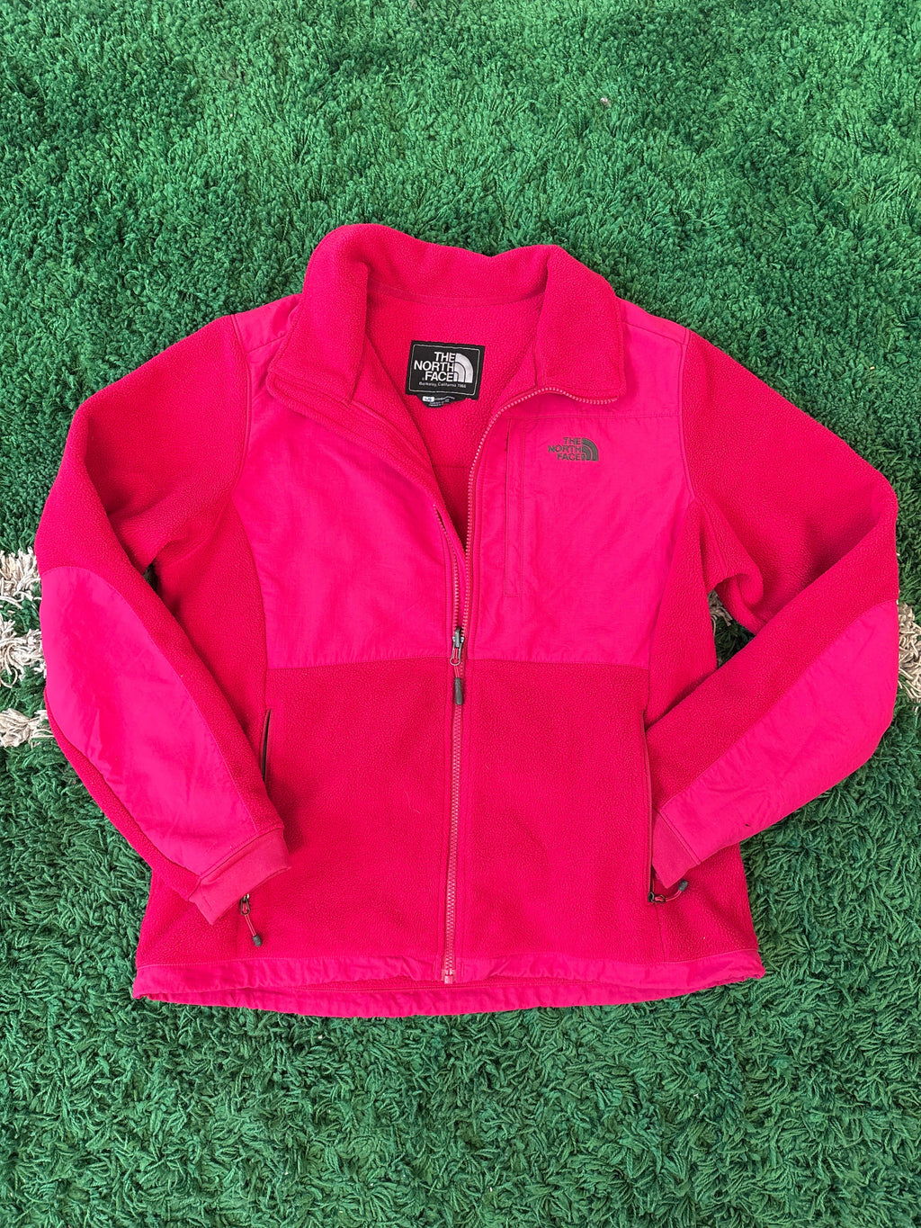 Vintage The North Face Fleece Zip-Up Red
