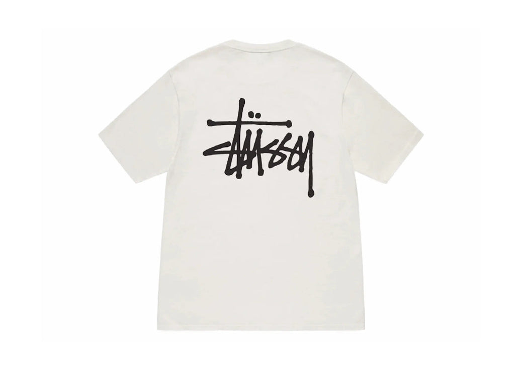Stussy Basic Script Pigment Dyed Tee Natural