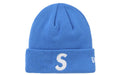 Supreme S Logo Beanie Blue