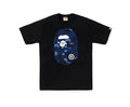 Bape Color Camo Big Ape Head Tee Black/Blue