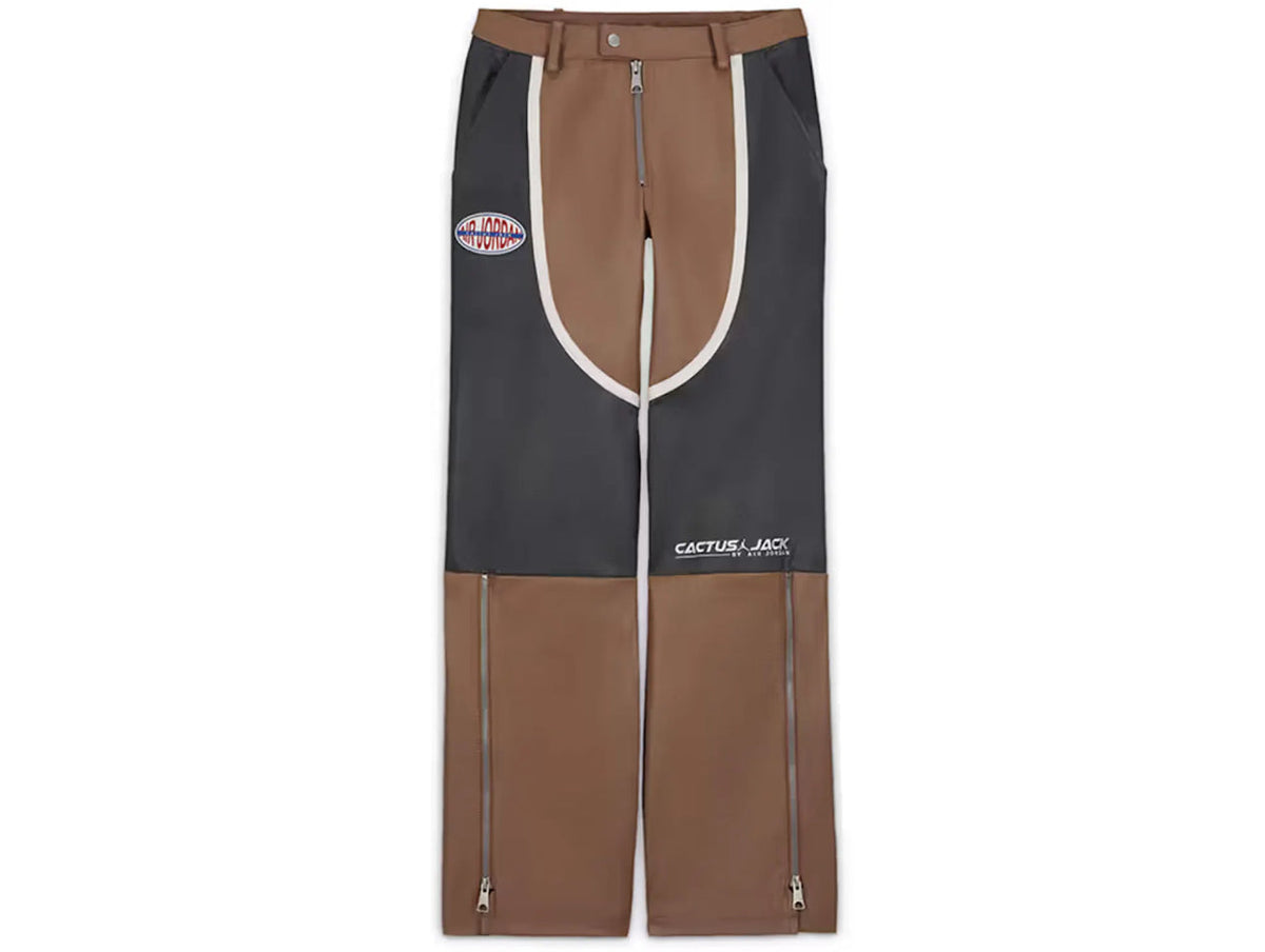Jordan x Travis Scott Cactus Jack Women’s Leather Pants Archaeo Brown