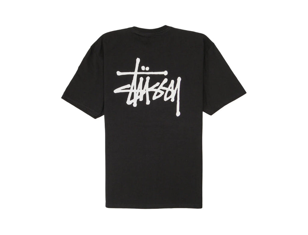 Stussy Basic Script Tee Black