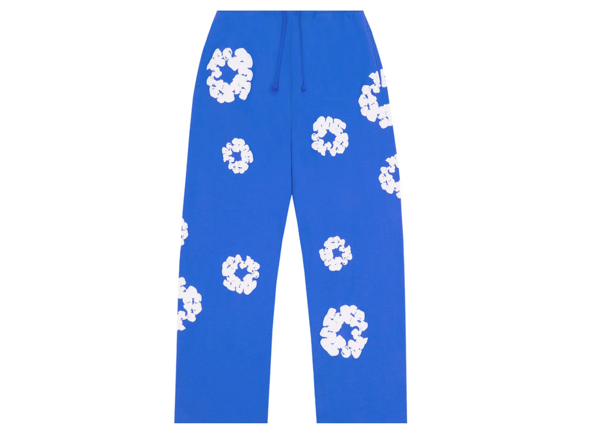 Denim Tears Cotton Wreath Baggy Sweatpants Blue