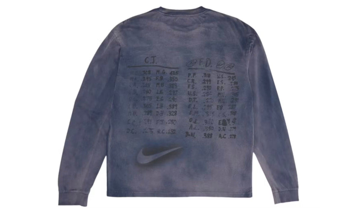 Travis Scott Cactus Jack x Fragment x Nike Houston To Ise Mie Longsleeve Washed Blue