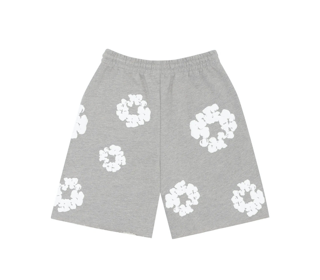 Denim Tears Cotton Wreath Shorts Grey