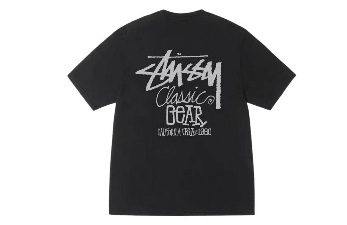 Stussy Classic Gear Pigment Dyed Tee Black