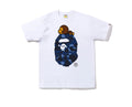 Bape Color Camo Milo On Big Ape Tee White/Navy