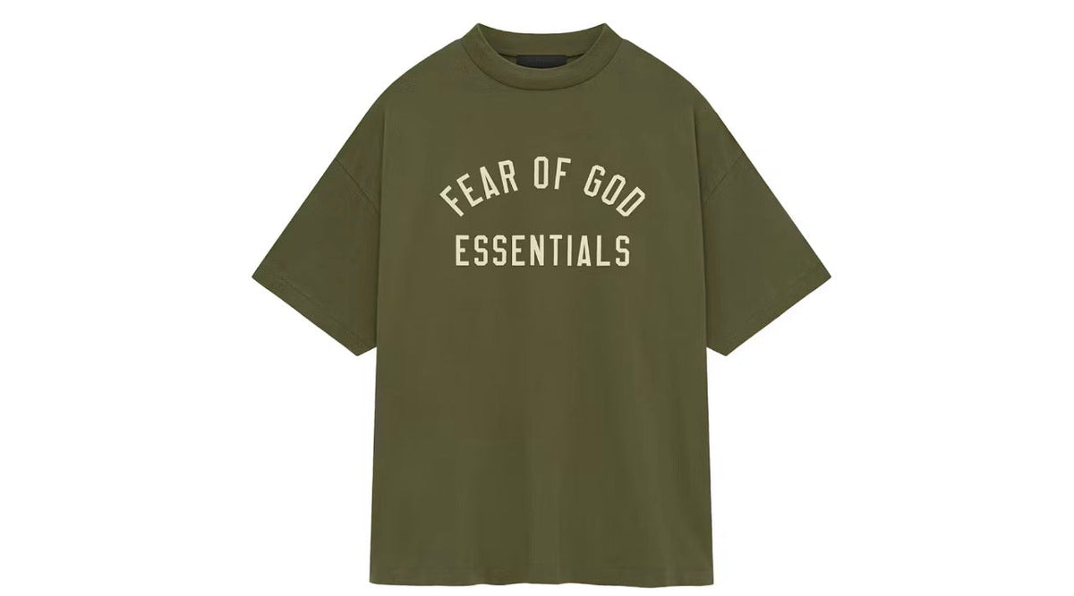 Fear of God Essentials Jersey Crewneck Tee Military