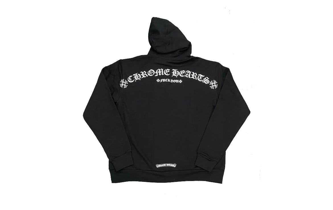 Chrome Hearts Shoulder Logo Hoodie Black
