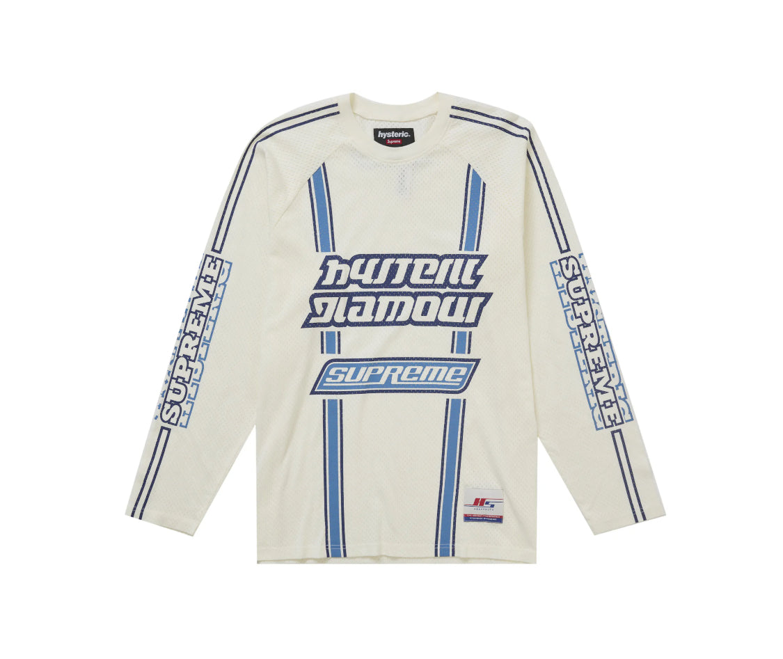 Supreme Hysteric Glamour Mesh L/S Top White