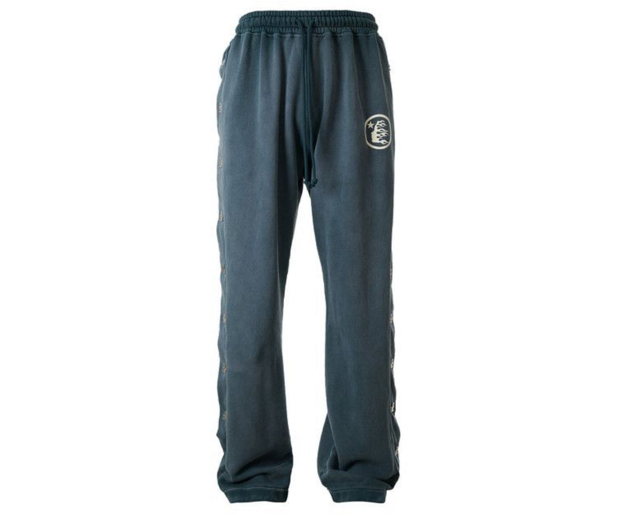 Hellstar Mirror Face Sweatpants Emerald