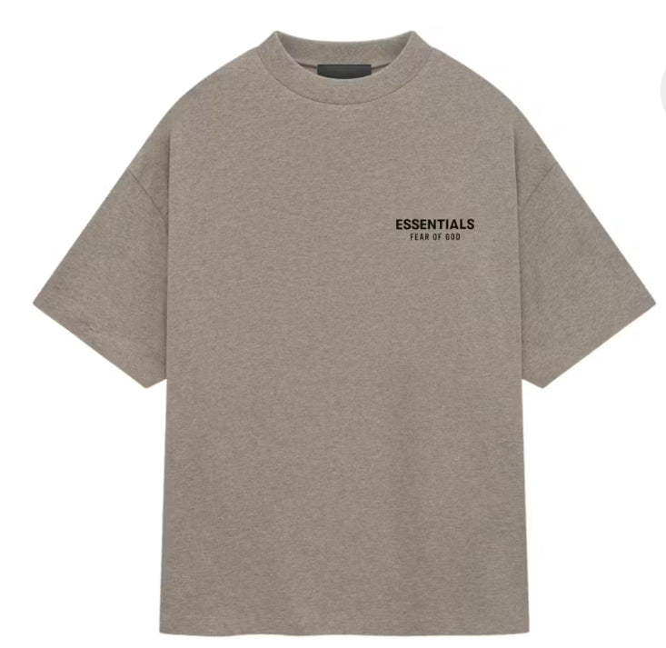 Fear Of God Essentials Jersey Crewneck Tee Heather Grey
