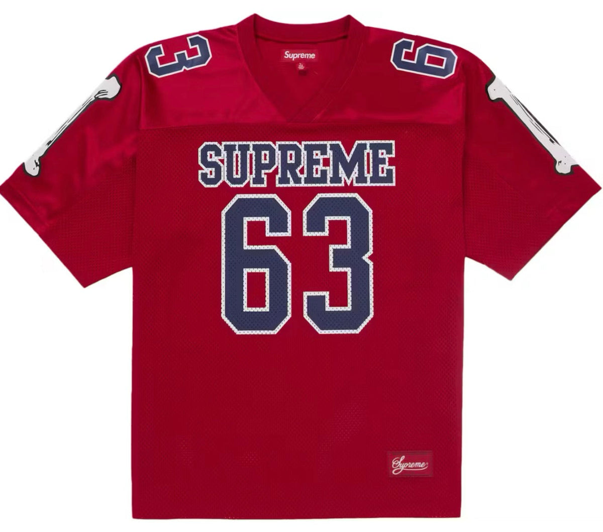 Supreme Bones Football Jersey Red