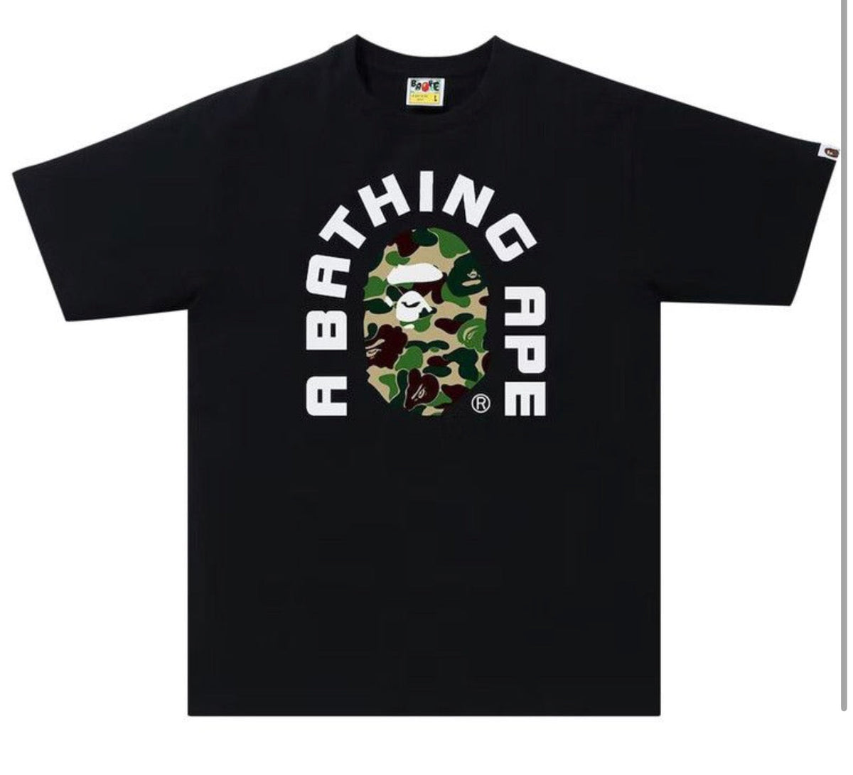 Bape ABC Camo College Tee SS20 Black Green