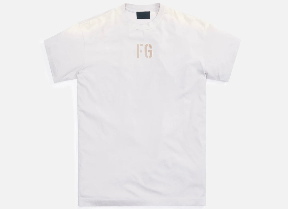 Fear of God Essentials Tee Vintage Concrete White