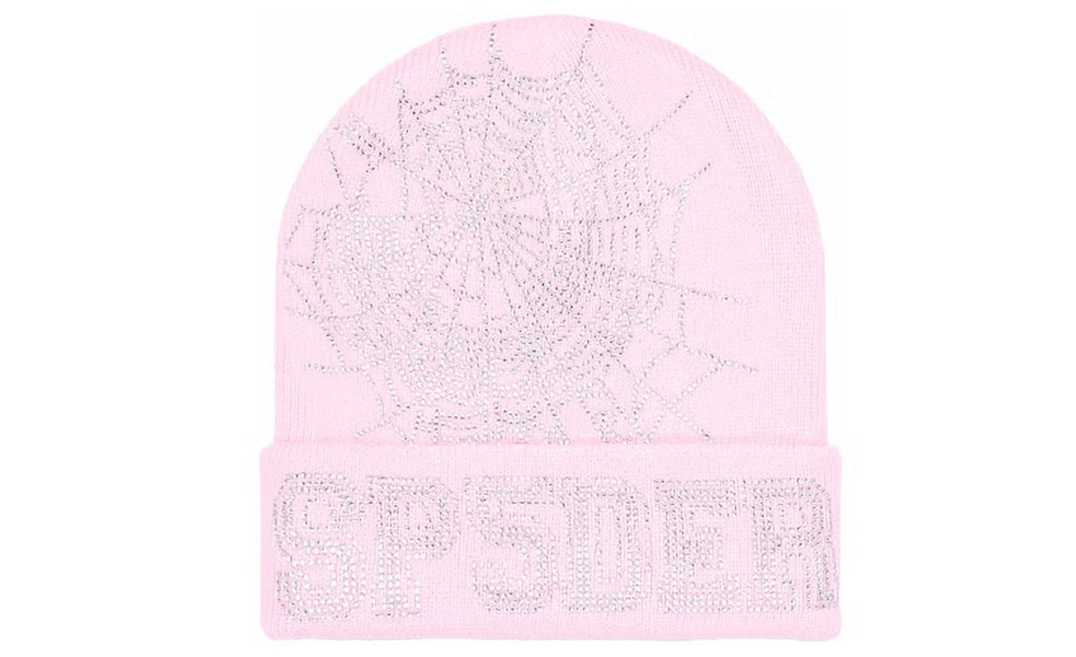 Sp5der Web Beanie Pink