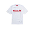 Supreme Twill Appliqué S/S Top White/Red