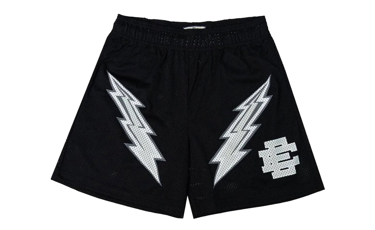 Eric Emanuel EE Basic Lightning Bolt Shorts Cyber Monday Black White