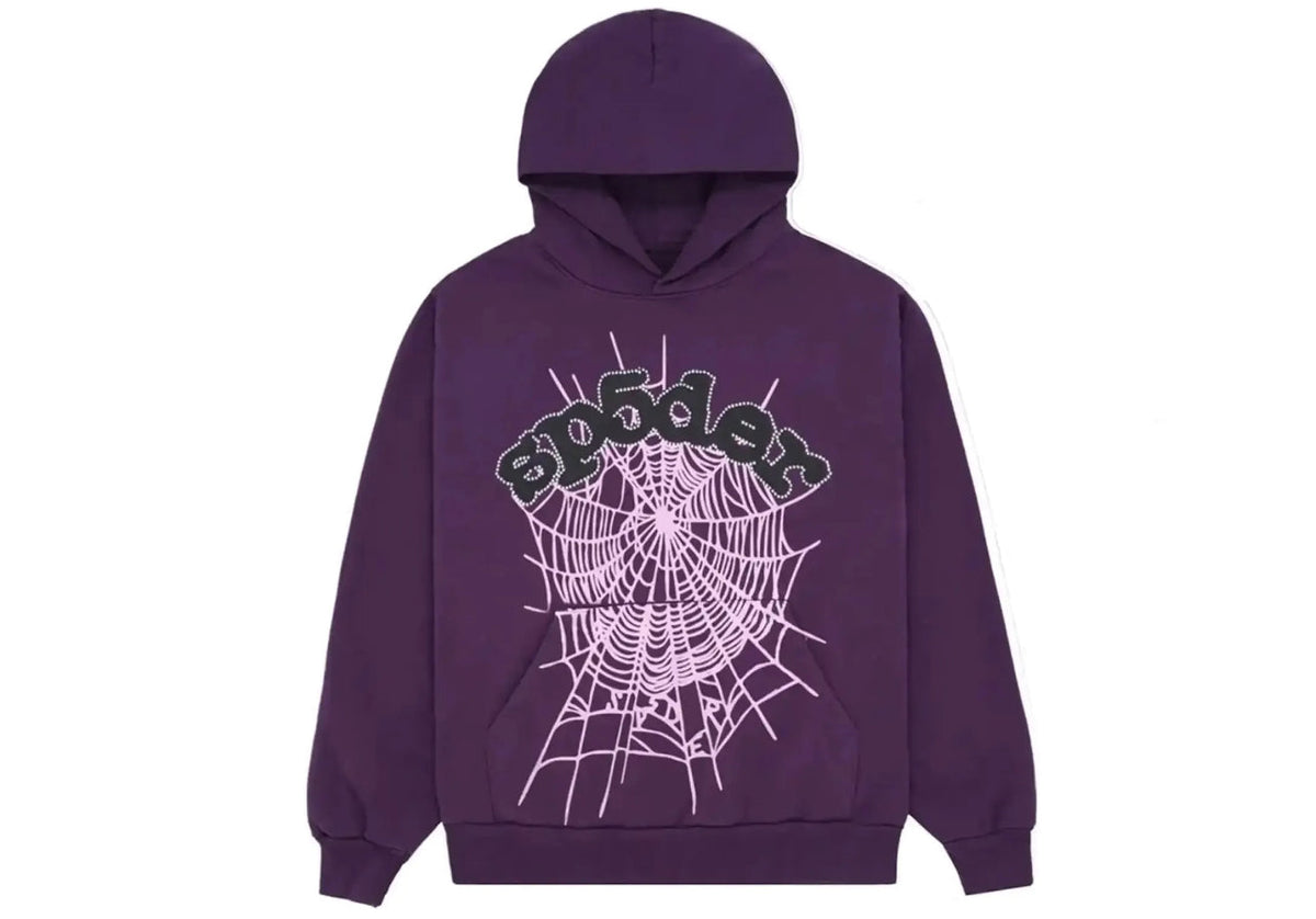 Sp5der Web Hoodie Purple