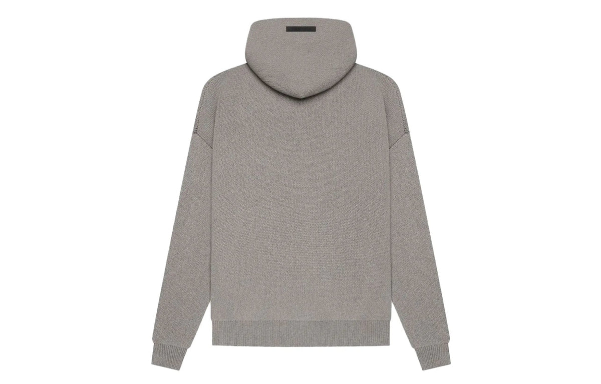 Fear of God Essentials Knit Pullover Hoodie Dark Heather Oatmeal