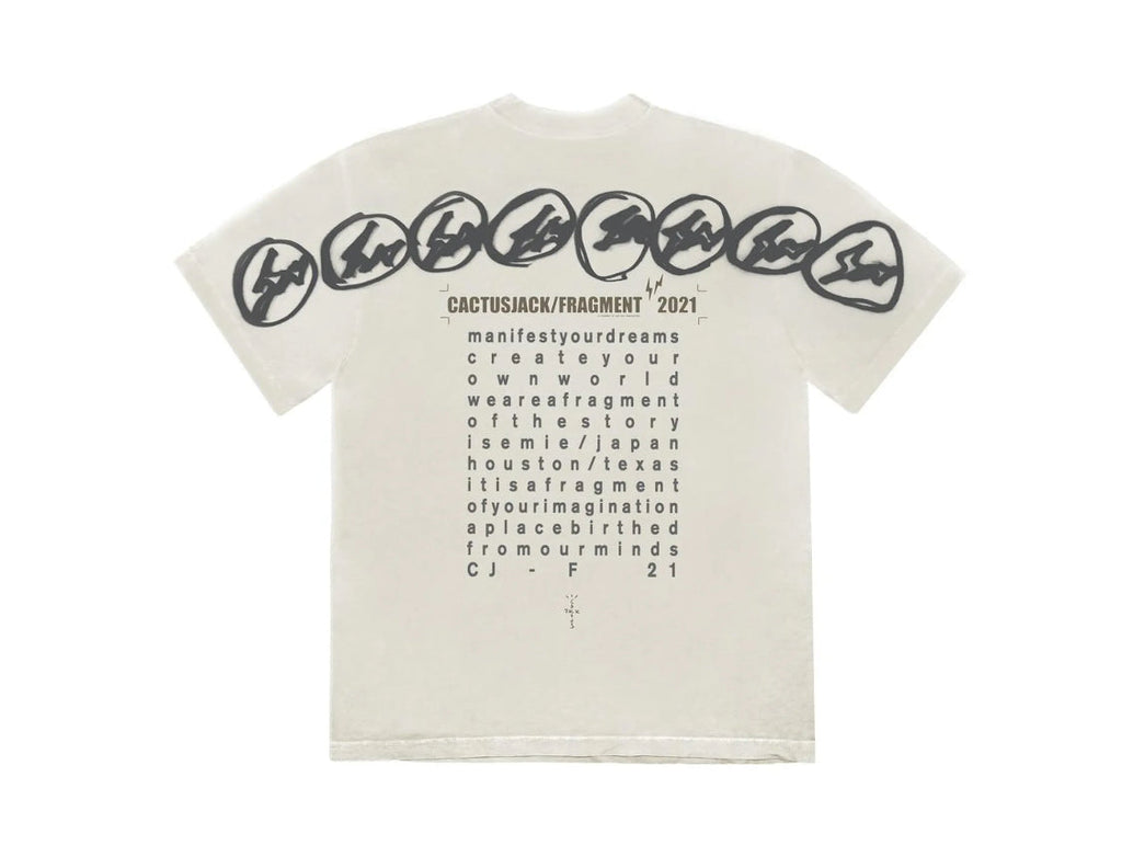 Travis Scott Cactus Jack For Fragment Manifest Tee White