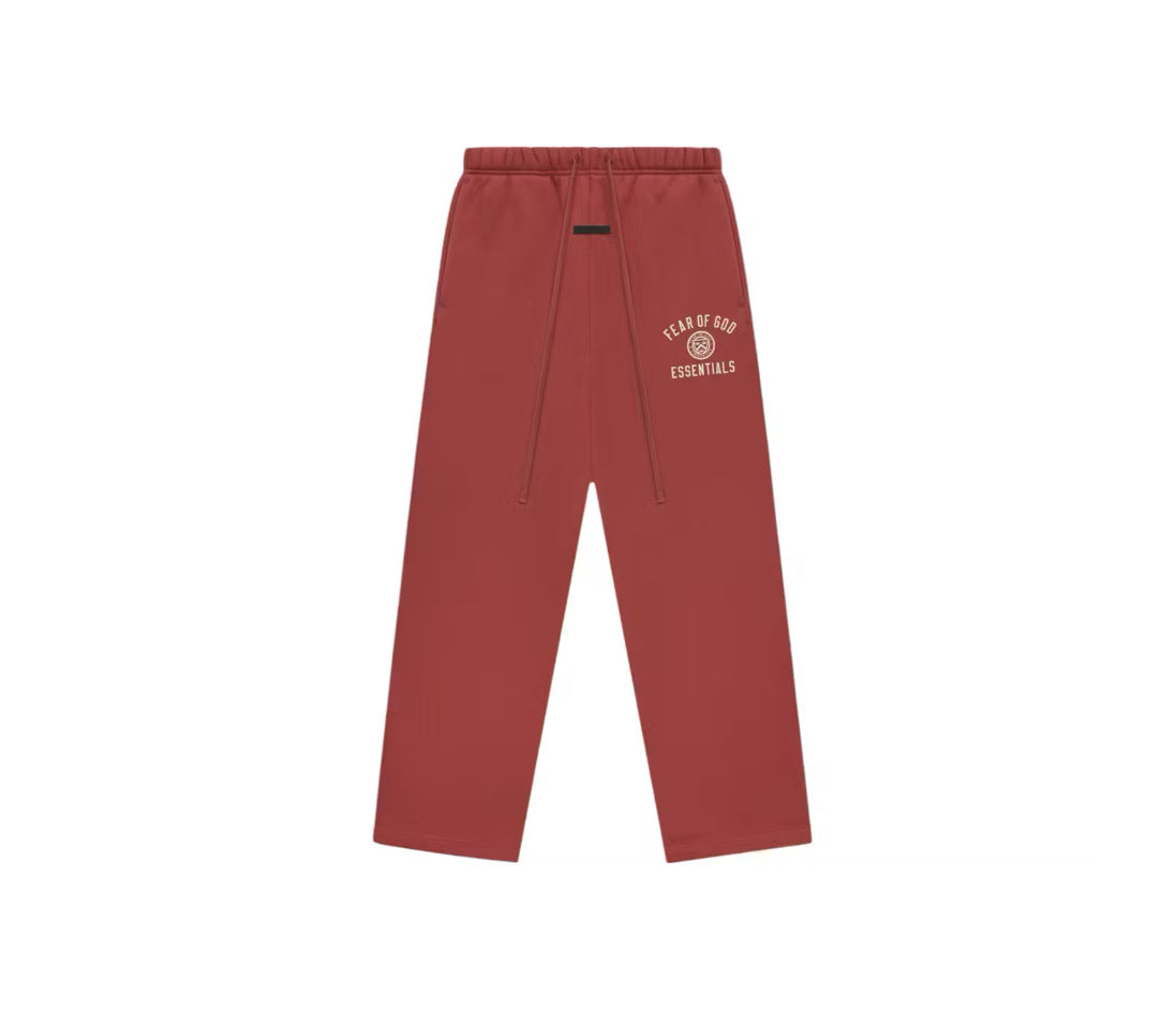 Fear Of God Essentials Fleece Relaxed Sweatpants Crimson