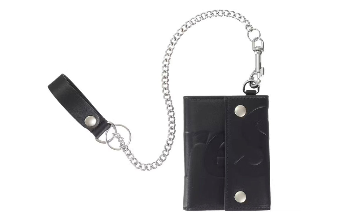 Supreme Leather Chain Wallet SS26 Black