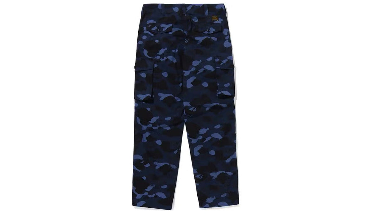 Bape Color Camo 6 Pocket Pants Navy