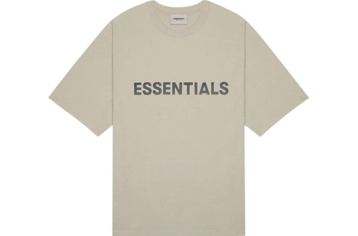 Fear of God Essentials Boxy Tee Appliqué String Tan