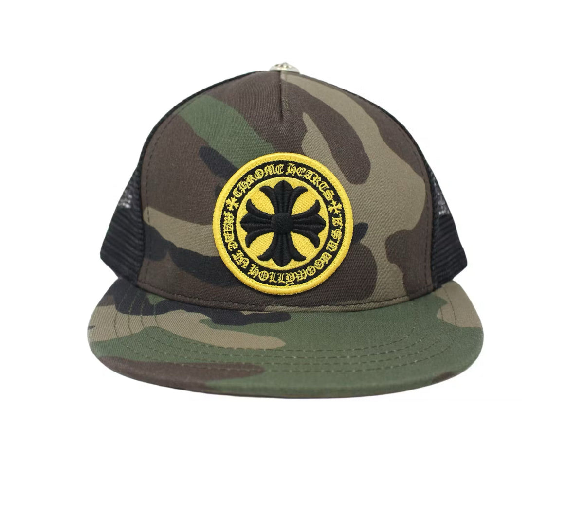 Chrome Hearts Plus Cross Seal Stamp Trucker Hat Camo
