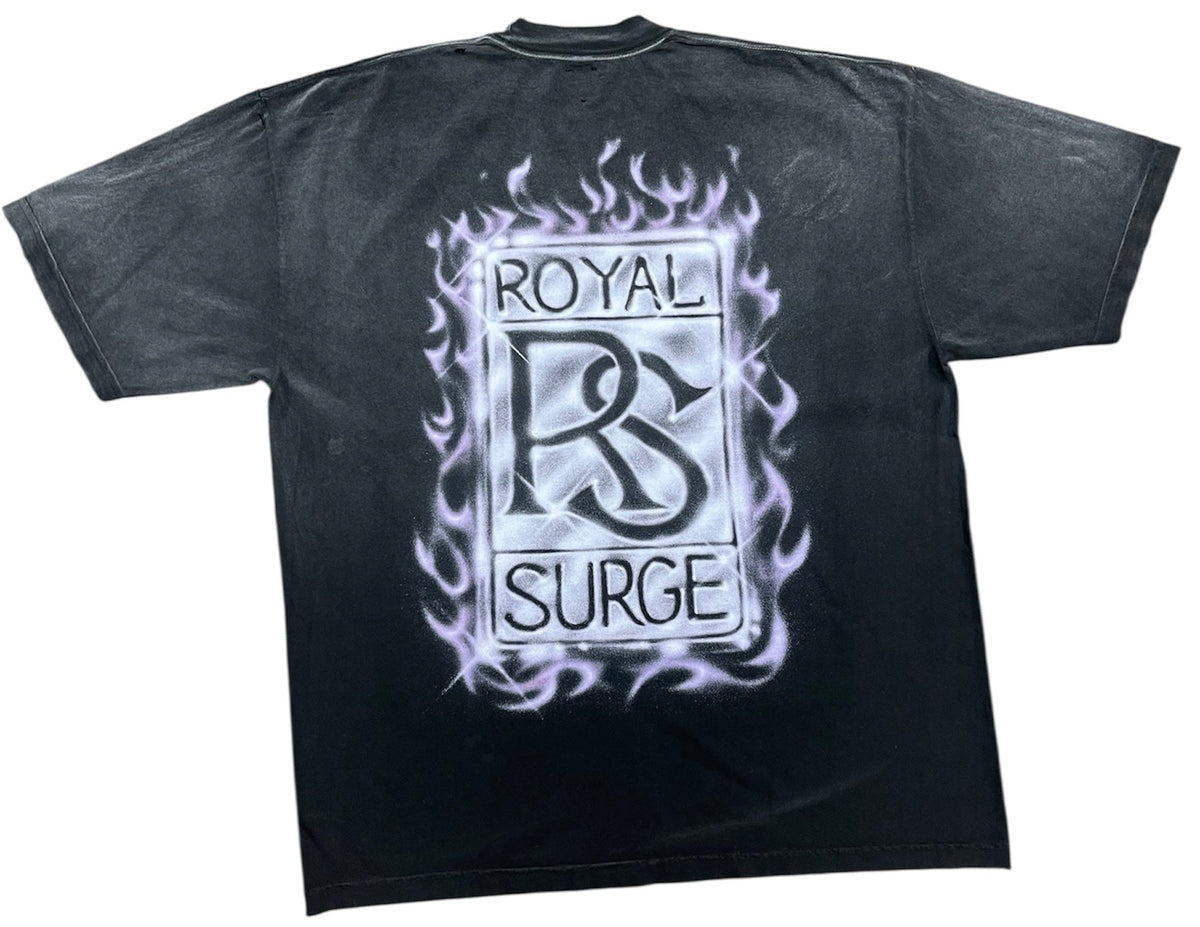 Royal Surge Rolls Royce Tee Washed Black