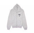 Stussy World Tour Zip Hoodie Ash Heather