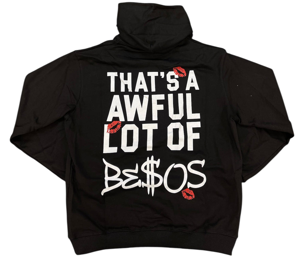 Awful Lot of Cough Syrup x Be$os Hoodie Black