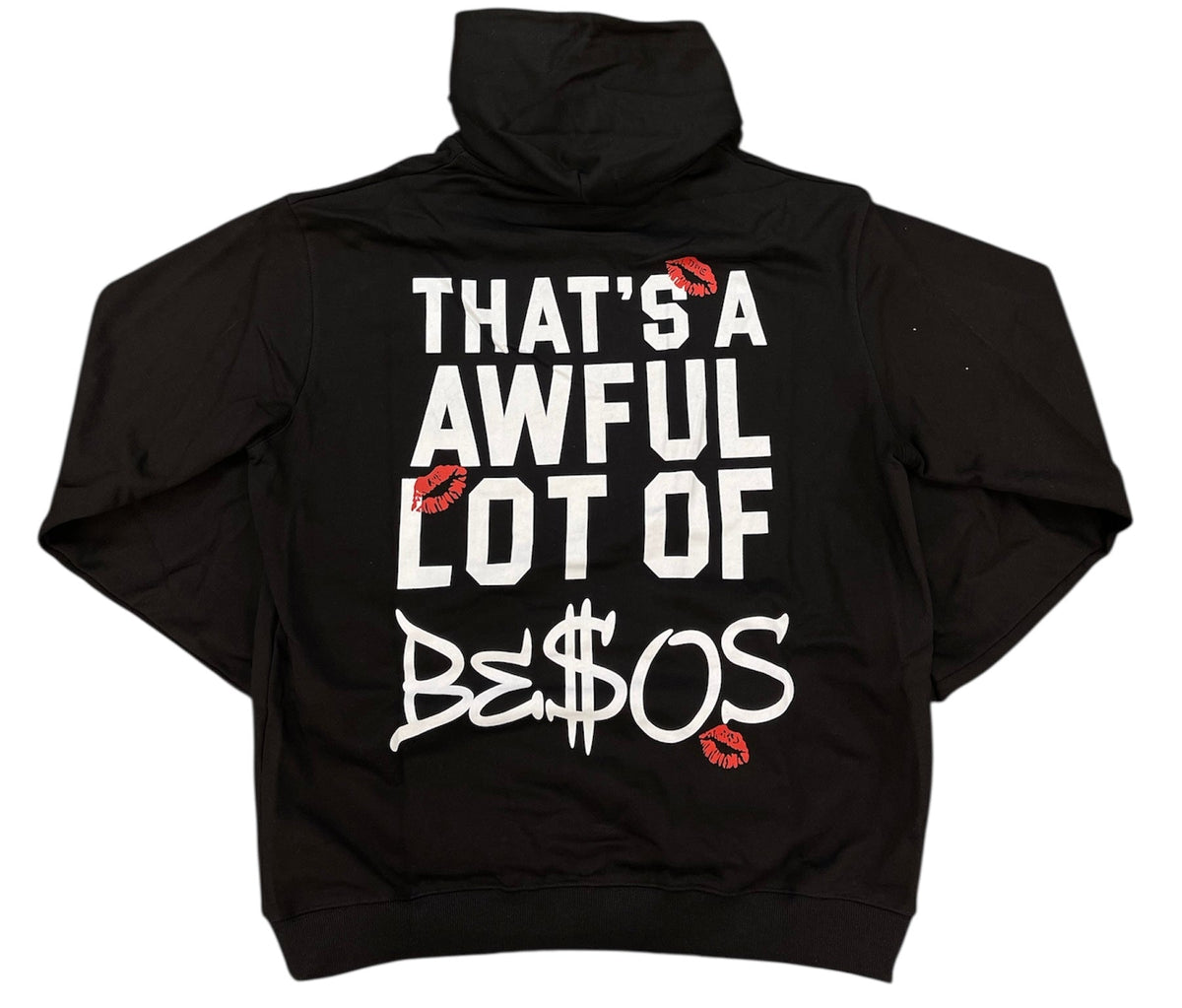 Awful Lot of Cough Syrup x Be$os Hoodie Black