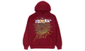 Sp5der Logo Hoodie Maroon