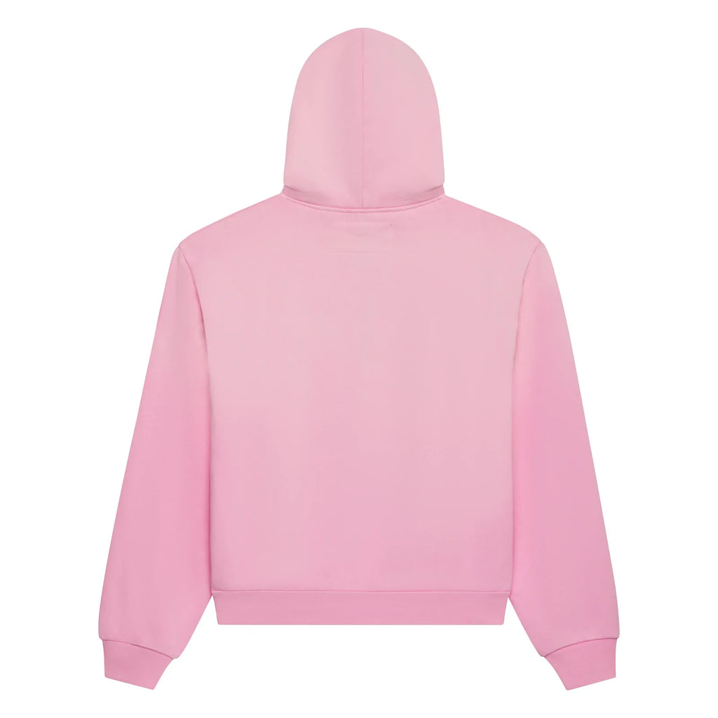 Sp5der Worldwide OG Web V2 Spray Zip Hoodie Pink