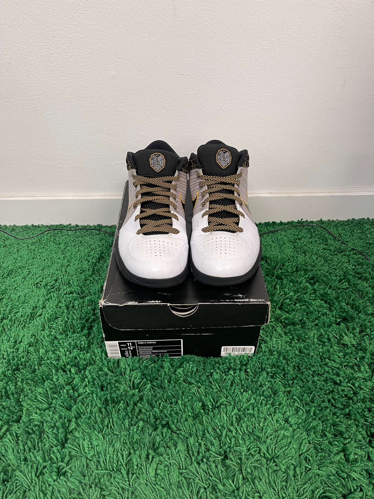 Used Nike Kobe 4 Protro White Black Del Sol (Men’s)