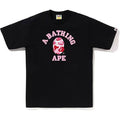 Bape ABC Camo College Tee Black Pink