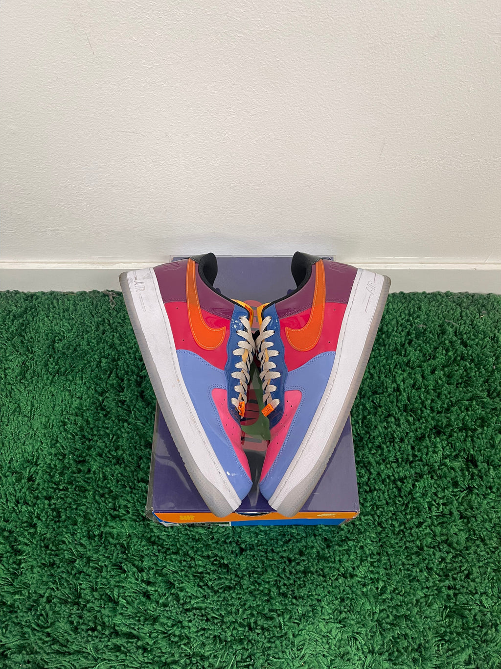 Used Nike Air Force 1 Low SP Undefeated Multi-Patent Total Orange (Men’s)