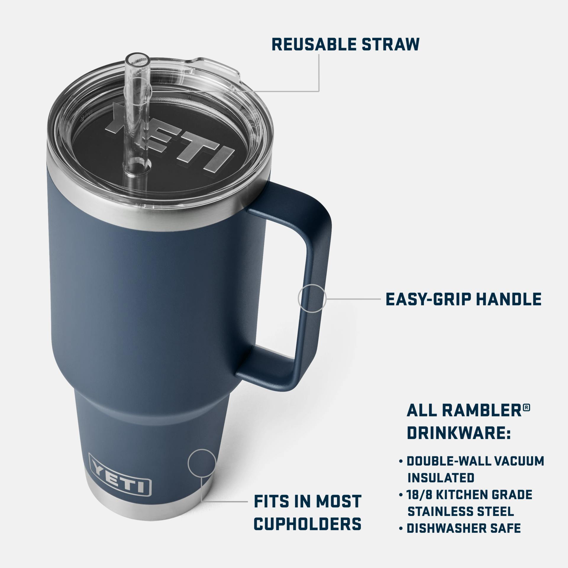 Rambler 42 oz Straw Mug - Preferred Pickcj