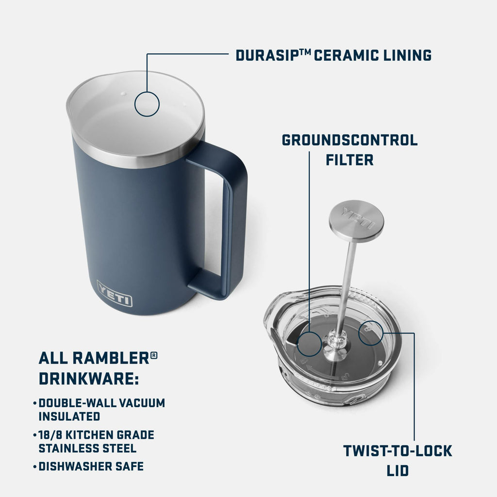 Rambler 34 oz French Press - Preferred Pickn7