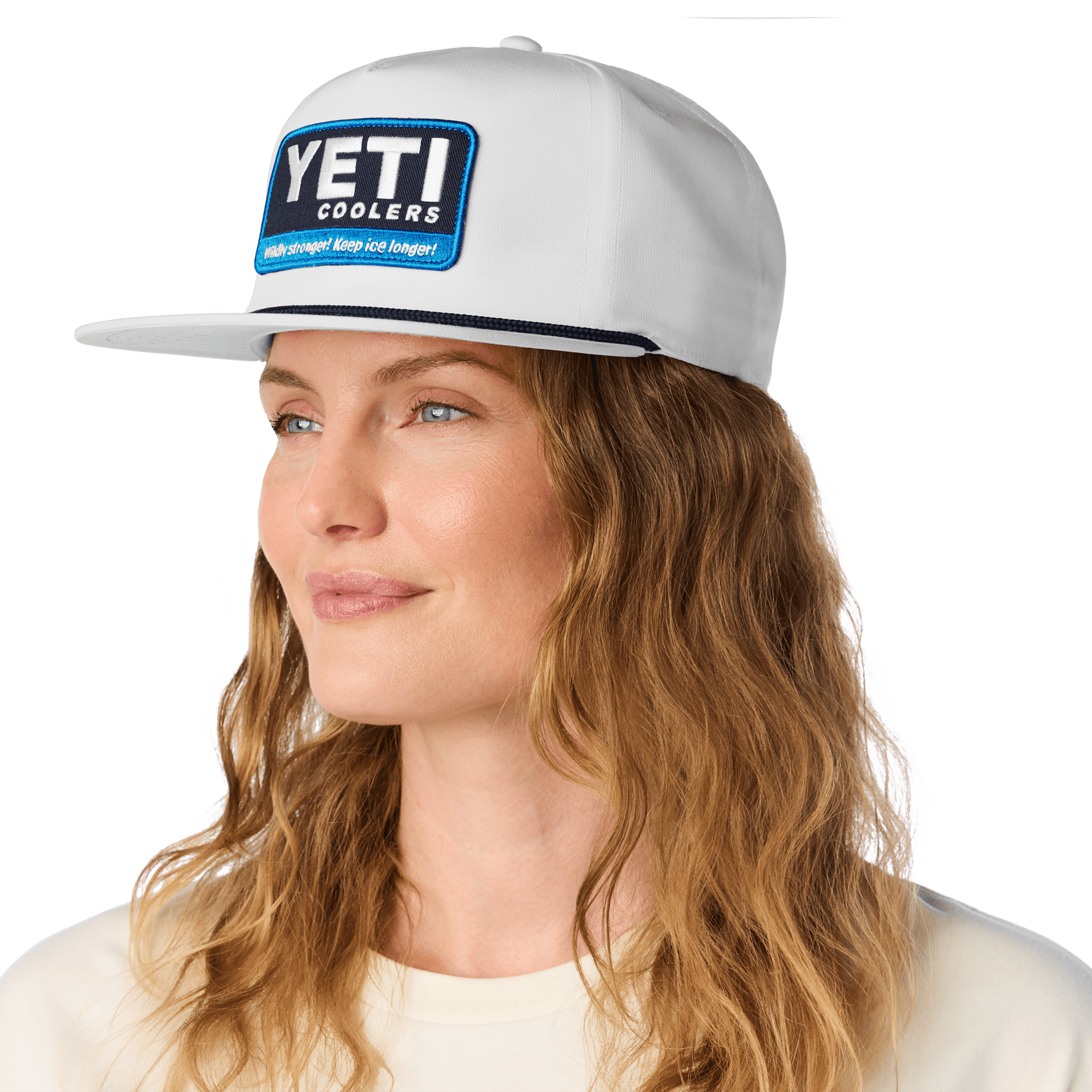 Wildly Stronger Badge Flat Brim Rope Hat - Preferred Pick CB